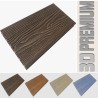 Listoni WPC 3D  per pavimento decking 2200x146x25mm -  Chocolate