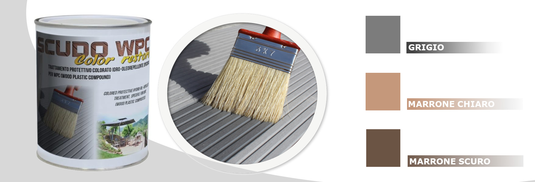 scudo trattamento rigenera colori pavimenti wpc