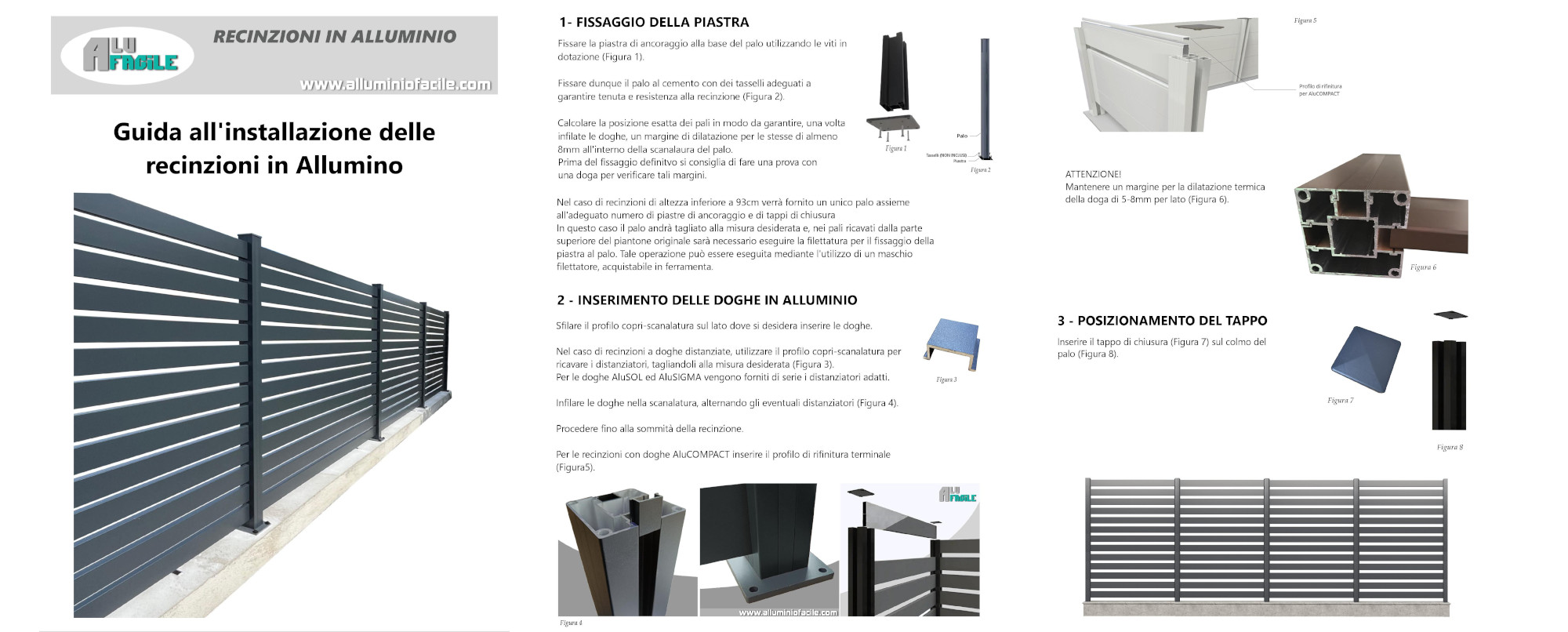 istruzioni di montaggio recinzioni