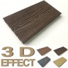 Listoni WPC 3D  2200x146x25mm -  Chocolate